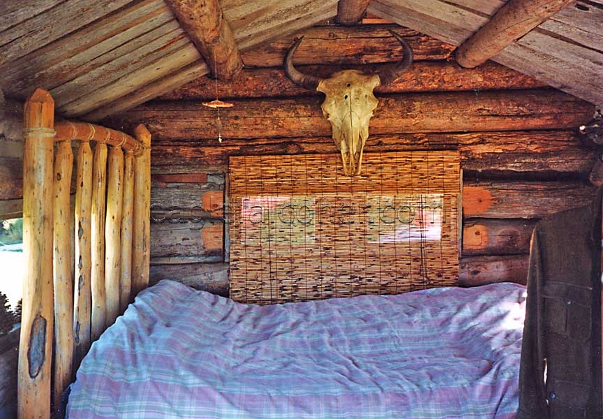 interior of Log Cabin