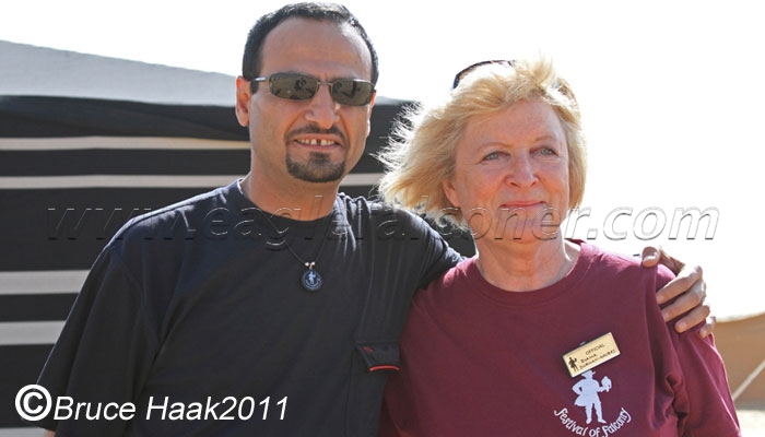 Arthur Derziyan and Diana Durman-Walters Falconry Festival