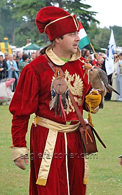 Konstantin Sokolov at the  Festival of Falconry