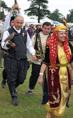 Turkish falconers at the  Festival of Falconry