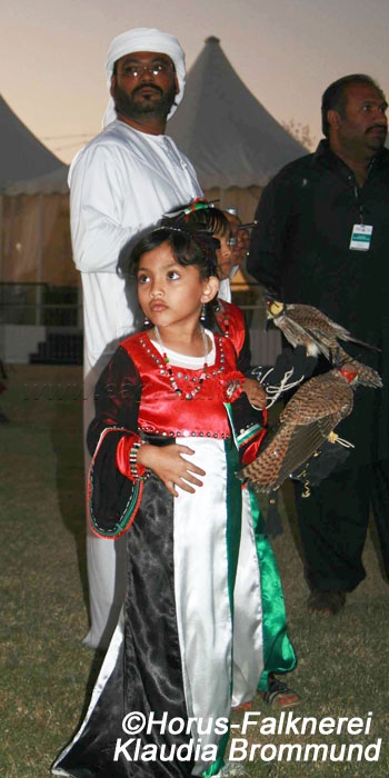 Young falconer girls Falconry Festival